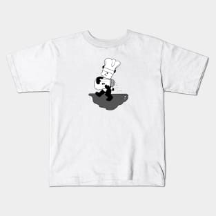 Panda Chef Makes a Mess Kids T-Shirt